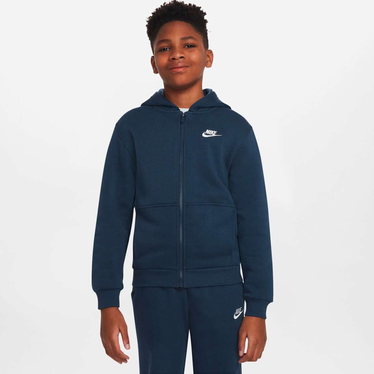 Abrigo Nike Sportswear Club Fleece Unisex - Azul 