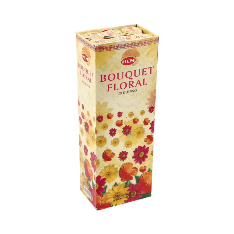 INCIENSO HEM CAJA HEXAGONAL X6 Bouquet Floral
