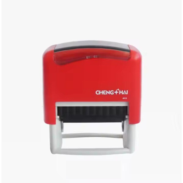 Kit Sello Personalizable Telas Objetos Ropa Textil Tinta Variante Color Rojo