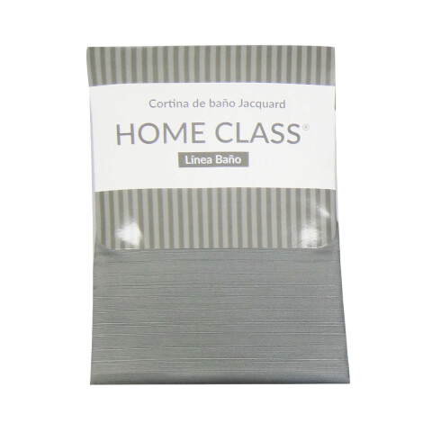 Cortina de Baño Home Class Jacquard Lisa 180 x 180 Cm. GRIS