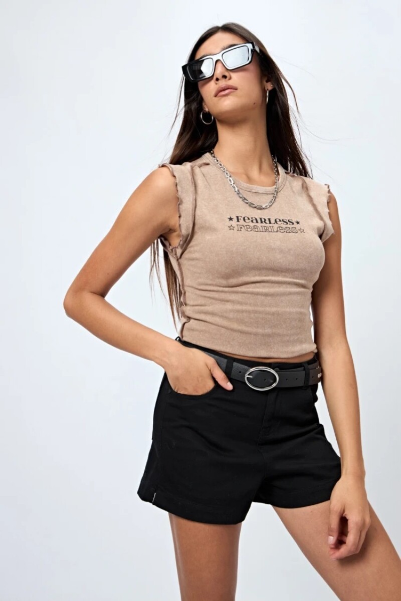 T-SHIRT P.CAKE GUAIA - MARRON 