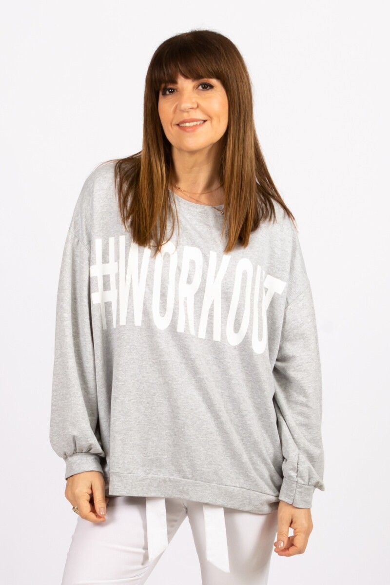 Sweater #Workout Gris
