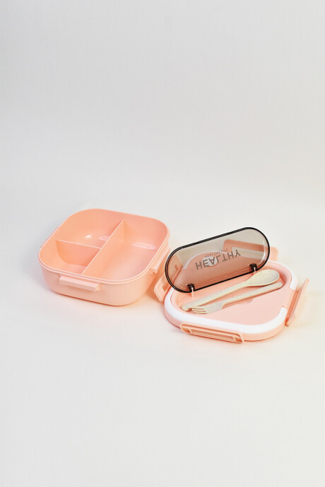 Vianda con divisiones Rosado