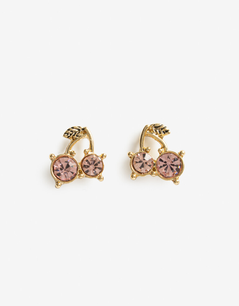 Aros Pasantes Special Price Aros Pasantes Fruta Strass - Dorado