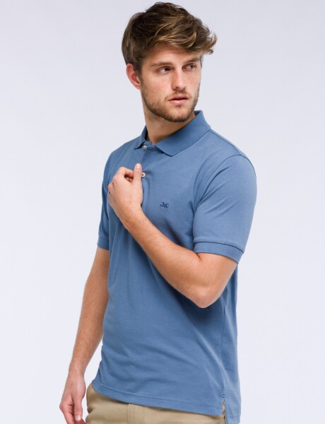 REMERA POLO PIQUE Celeste