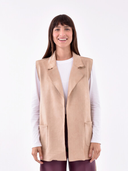CHALECO JACKIE BEIGE