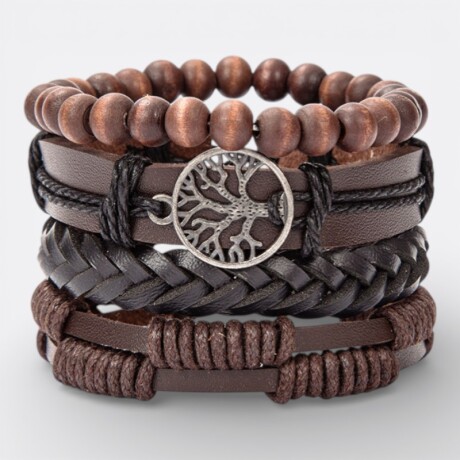 Pulsera Hombre Pack X4 Variedad Modelo 4