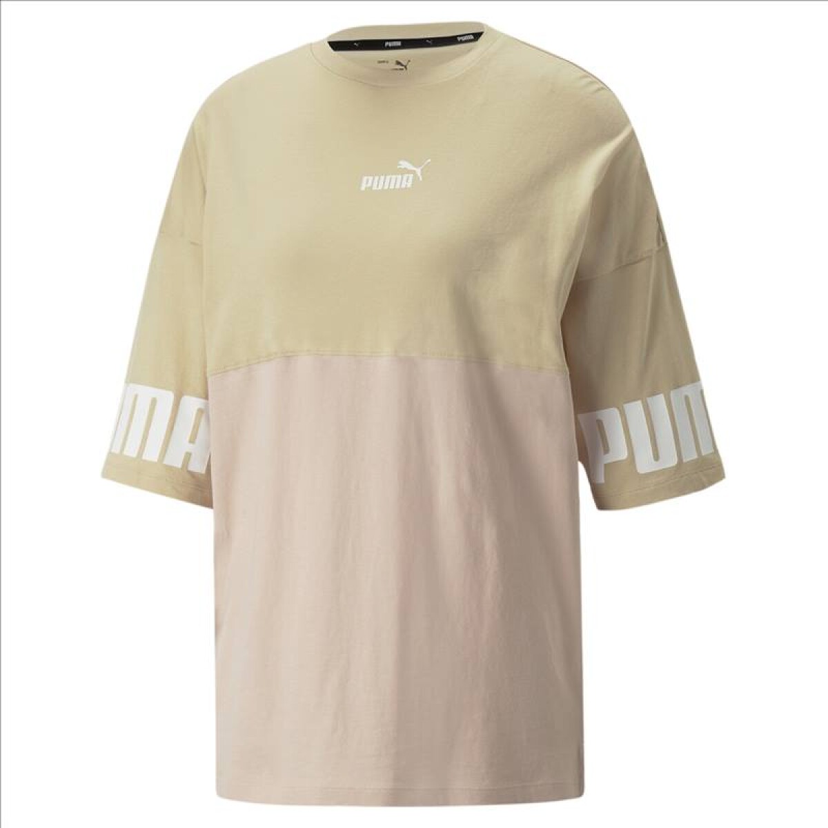 Remera Puma Power Colorblock de Mujer - 849950-67 - Arena 