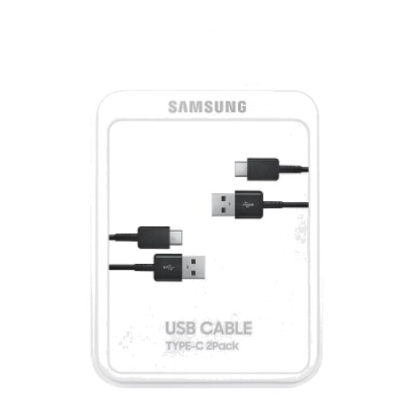 Pack 2 Cables Samsung USB-A a USB-C 1,5 m Negros 2-Pack
