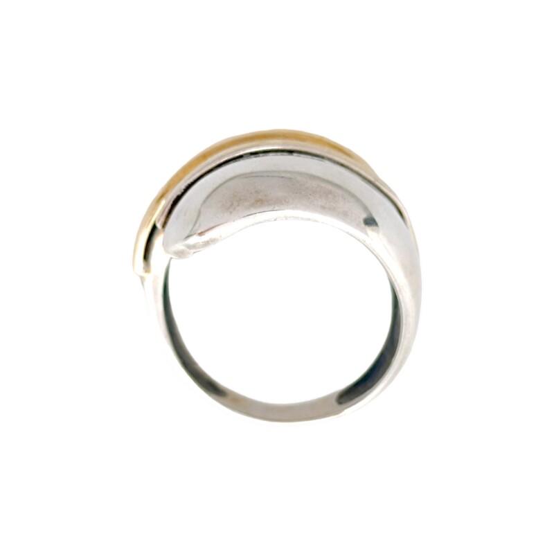 Anillo Varios-Plata y Oro-Sin Piedra-AN5105 sinpiedra