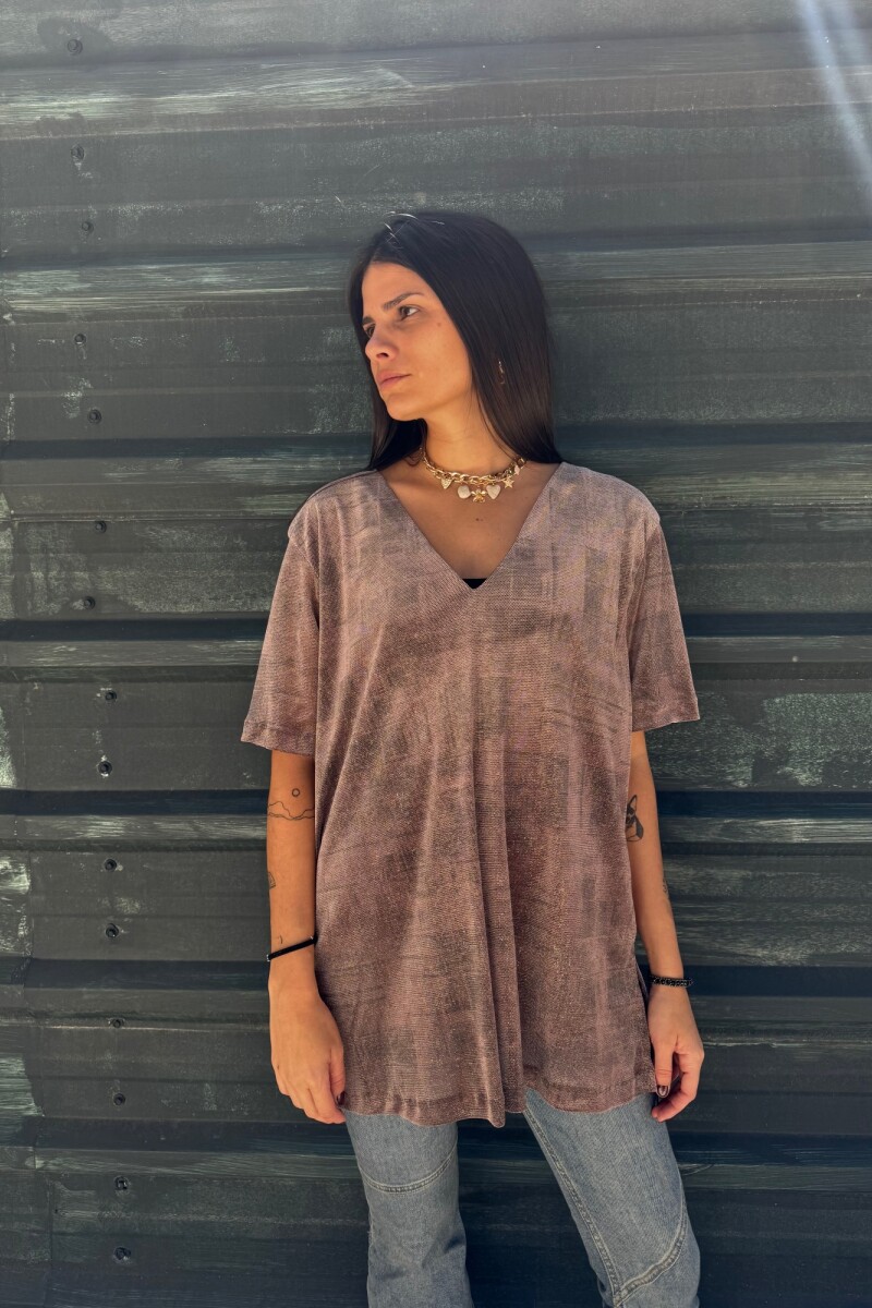 Remera Inma MARRON