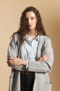CARDIGAN SILENE Gris Claro