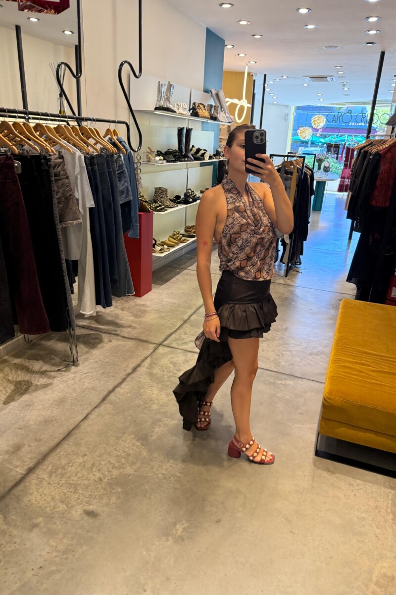 Falda Soren MARRON