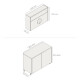 MOBILIARIO BEIGE MODULAR 120 CM COCINA JUEGO DE MUEBLES GAMAS DE BEIGE