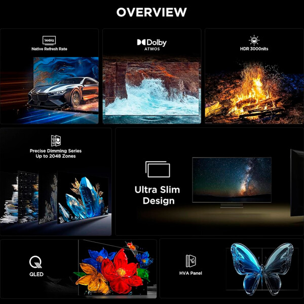Smart Tv 98" Tcl Mod. 98c7k Qled Premium Miniled TV 98" TCL 98C7K QD-MINILED 4K GOOGLE TV