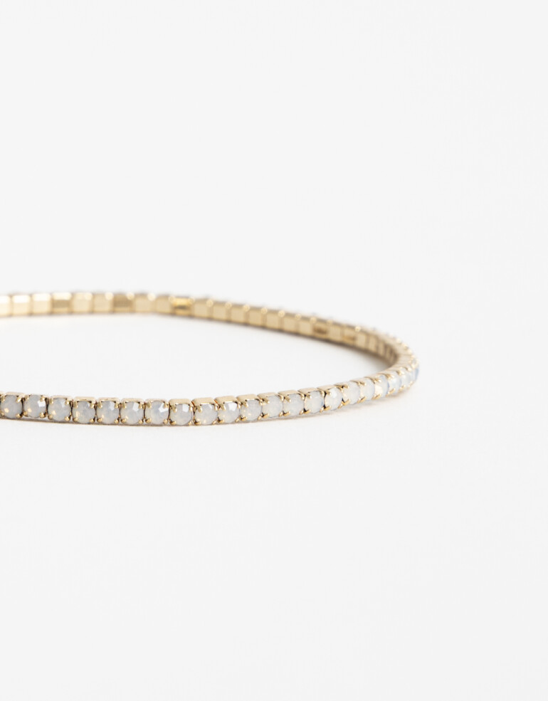 Pulseras Elásticas Strass Pulsera Elástica Strass Color - Dorado