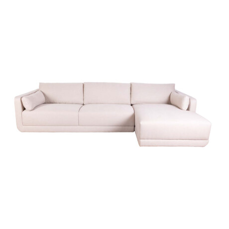 SOFÁ C/CHAISE MÁS DE 4 CUERPOS TELA NATURAL-BEIGE POLY BEIGE