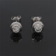 Caravanas En Oro 18K Blanco Y Brillantes Caravanas En Oro 18K Blanco Y Brillantes