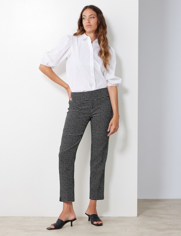 Pantalon Cuadros NEGRO/BLANCO