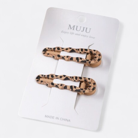 Set De Broches x2 Para Cabello Animal Print Set De Broches x2 Para Cabello Animal Print