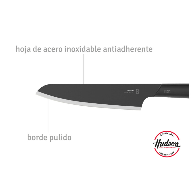 Cuchillo Chef 7 Acero Inoxidable Linea Design Hudson Cuchillo Chef 7 Acero Inoxidable Linea Design Hudson