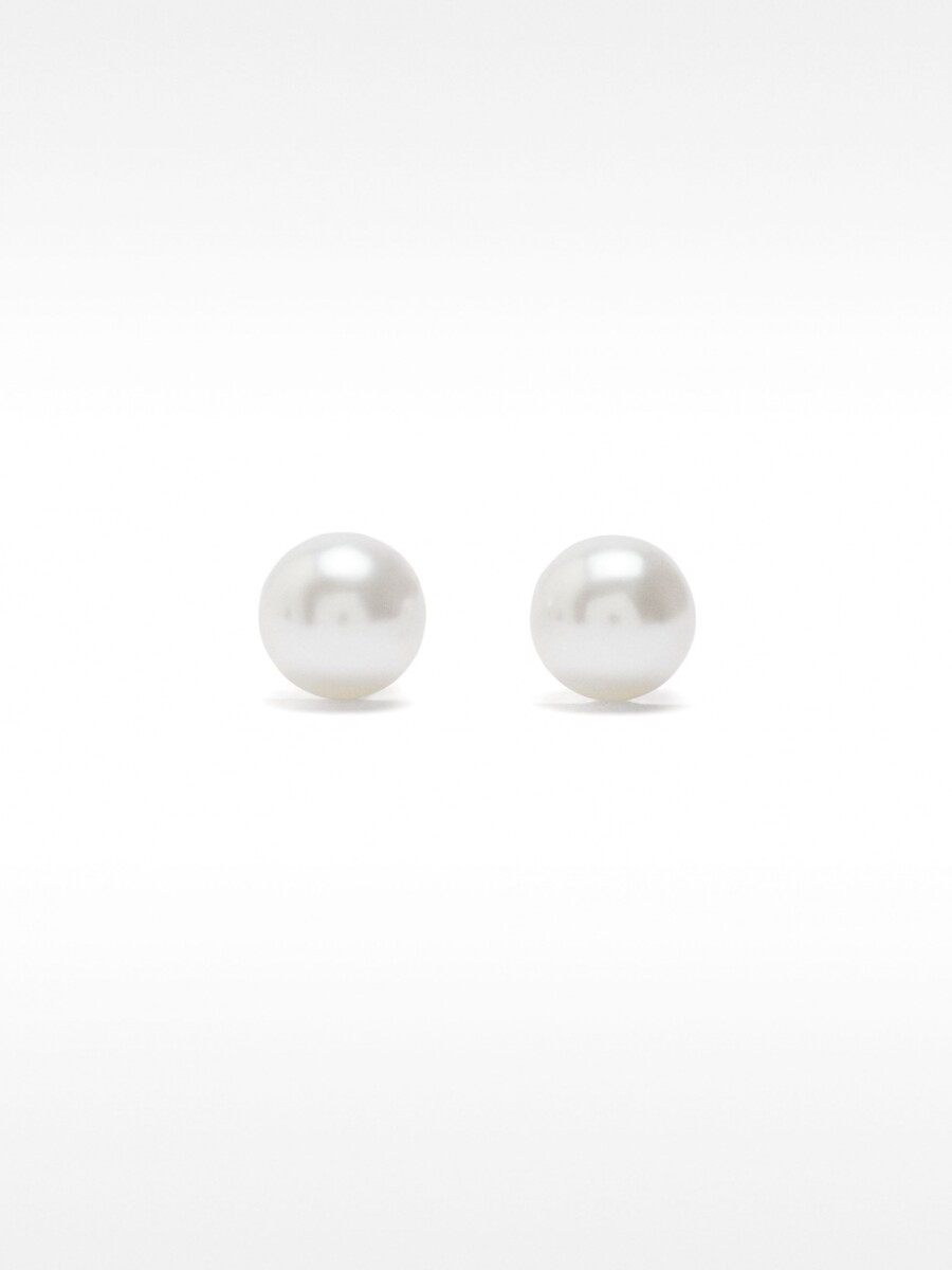Pendientes Con Perlas beige