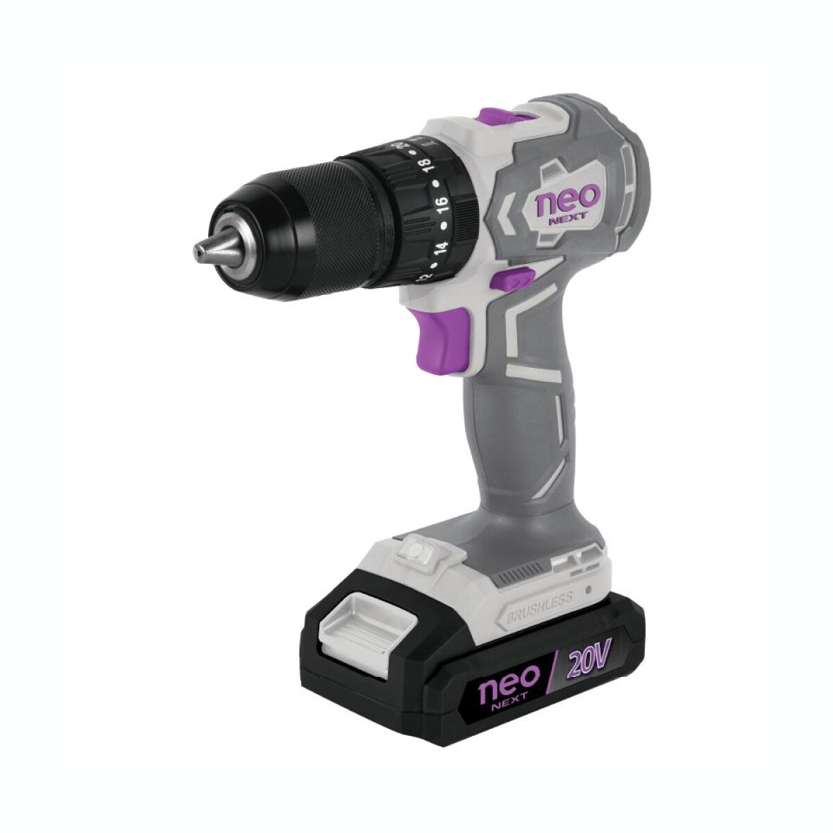 Taladro Atornillador Percutor Brushless NEO TP1113/2/20KC1 13MM 20V 