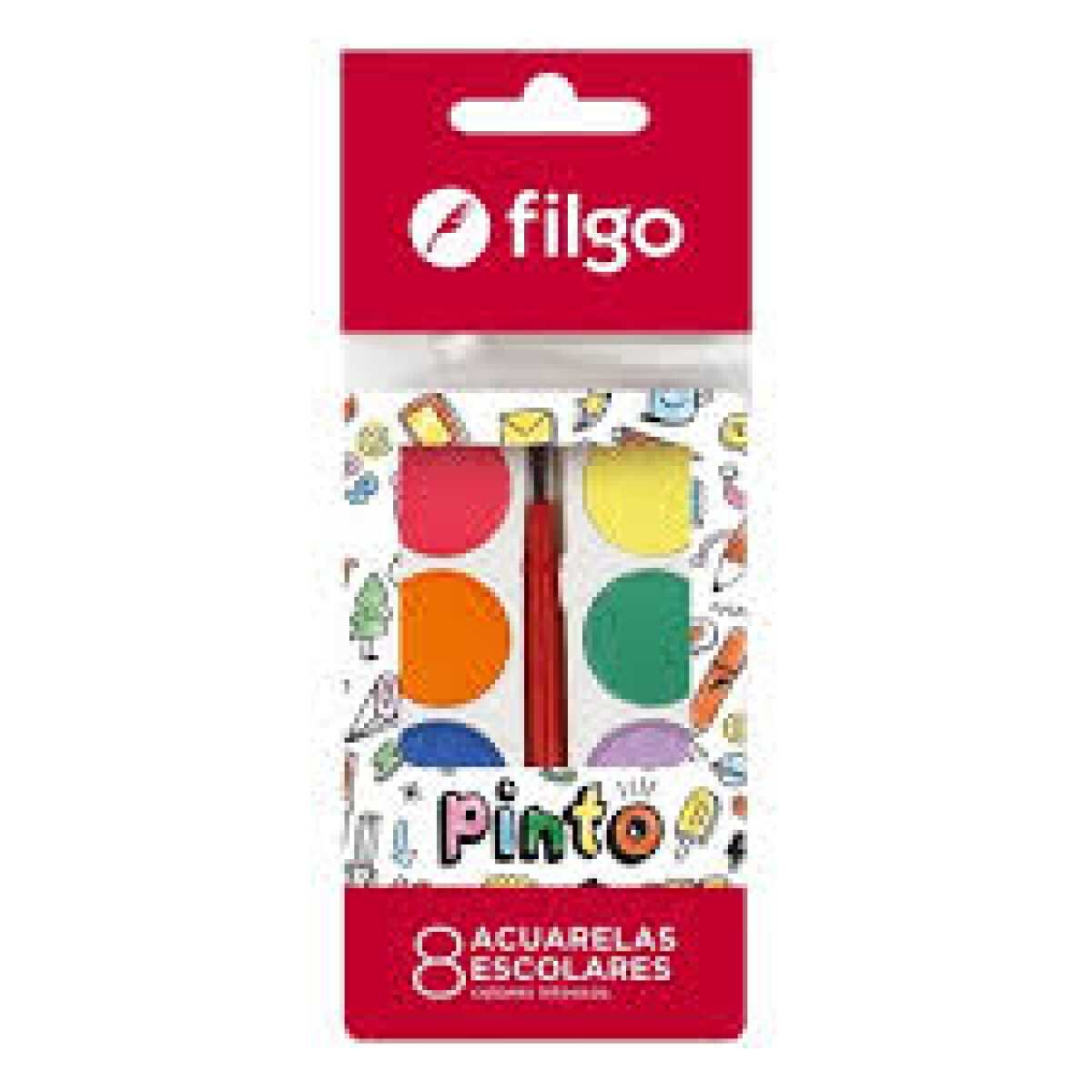 Acuarela Filgo Pinto x 8 