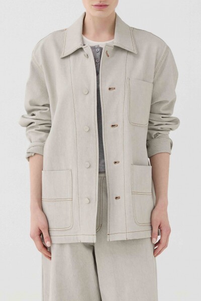 CHAQUETA SOBRECAMISA Gris