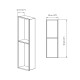 Nicho En Acero Inox Ss304 60X30X12 Negro Mate 000
