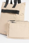 Mochila bolsillo removible beige