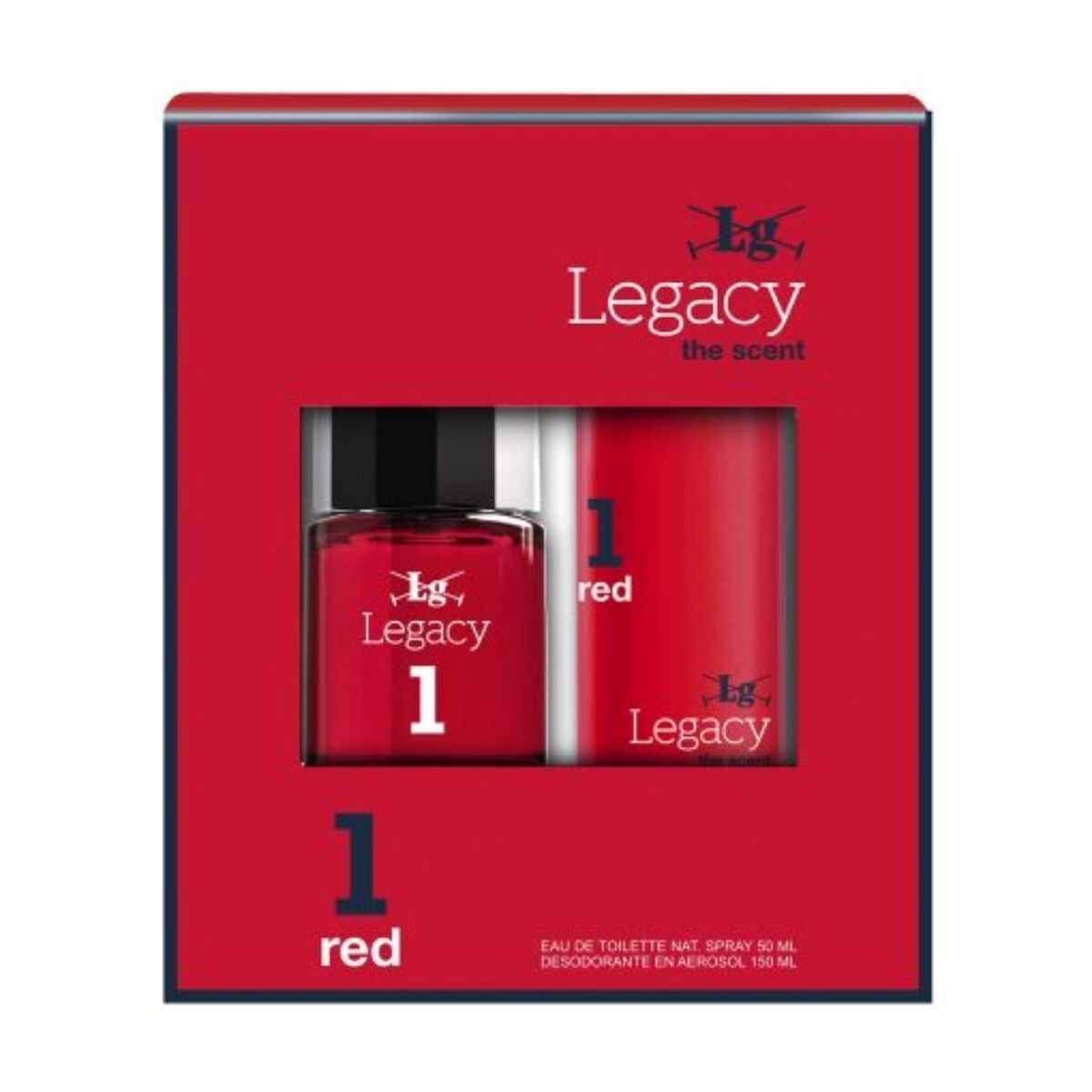 Perfume Legacy 1 RED Pack 50 ML + Desodorante 150 ML 