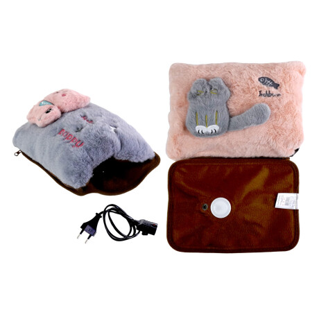 BOLSA DE AGUA CALIENTE ELECTRICA C/FUNDA P/MANOS PELUCHE APLIQUE BOLSA DE AGUA CALIENTE ELECTRICA C/FUNDA P/MANOS PELUCHE APLIQUE