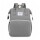 Mochila 2en1 Bolso Maternal Cuna Cambiador Plegable Portable Gris