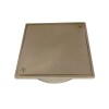 Rejilla bronce cromada con base lisa 10x10 cm Rejilla Bronce Cromada Con Base Lisa 10x10 Cm