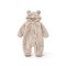 Body Bebé Abrigo Peluche Cierre Beige