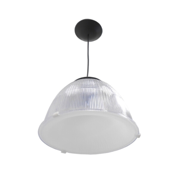 Lámpara campana LED policarbonato transp. Ø31cm LD0560