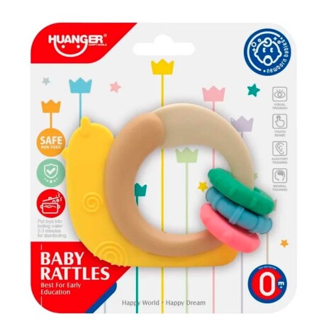 Sonajero Mordedor Mordillo con Diseños Plástico Bebé Huanger Multicolor