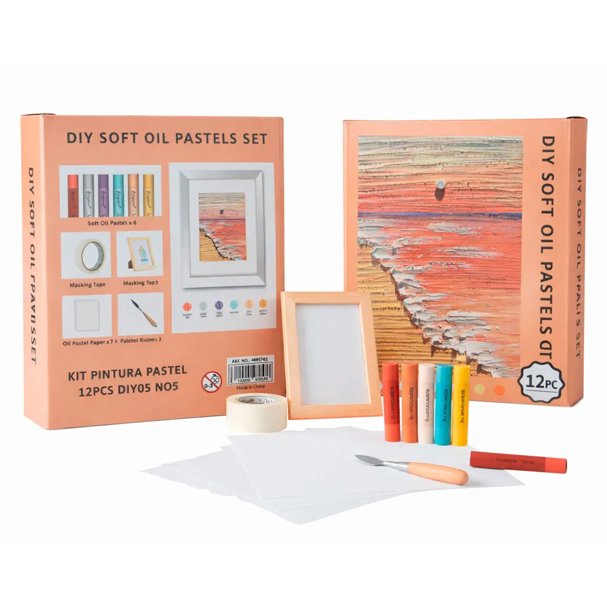 Kit Oleo Pasteles 12 pcs - Tonos Arcilla 