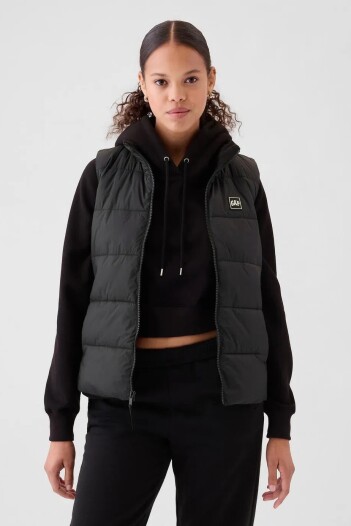 Chaleco Logo Gap Mujer Black 1