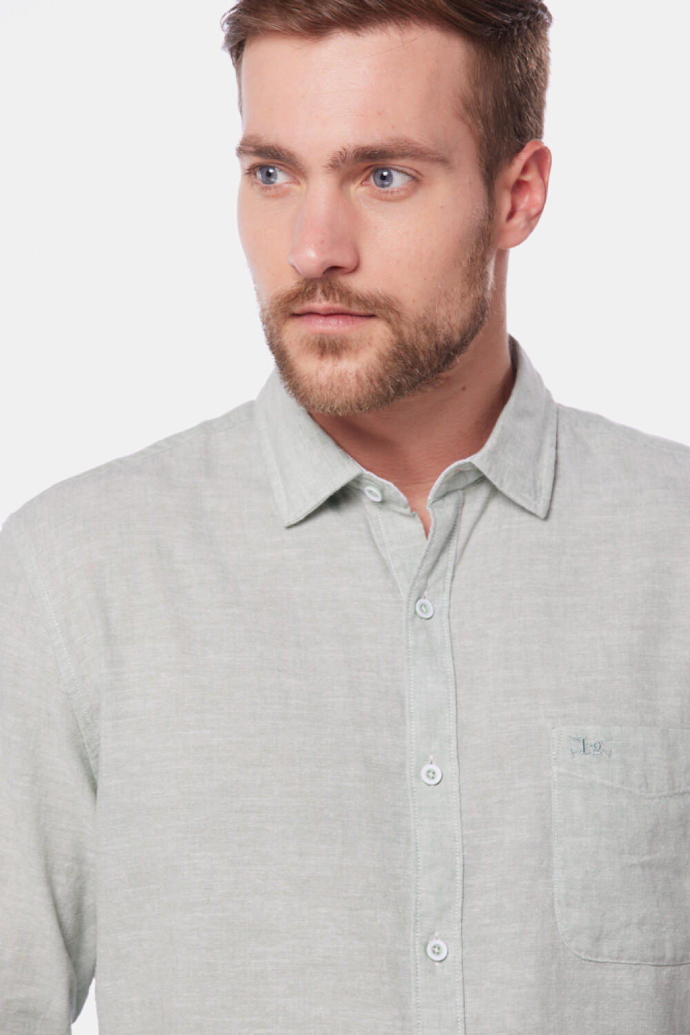 CAMISA DE LINO Menta