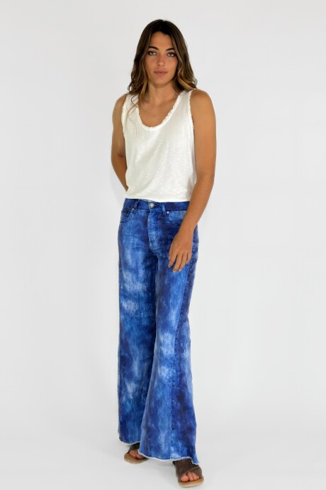 PANTALON AQUARELA DENIM Azul