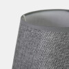 LAMPARA GRIS C/BASE CERAMICA GRIS P/MESA 31X20CM Unica