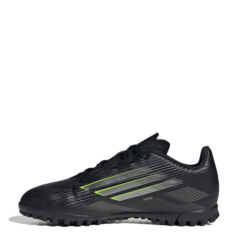 Championes de Niños Adidas Futbol 11 F50 Club Jrs Negro - Plateado - Amarillo Limon