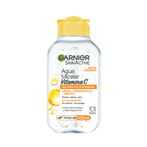Agua micelar Skinactive vitamina C Garnier 100 ml
