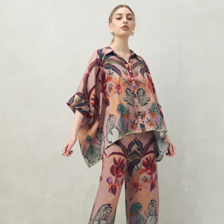 PANTALON ACROSTICO Lila Grisáceo