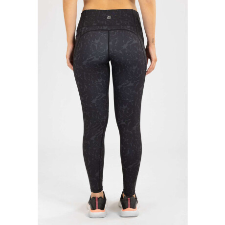 Calza black floral Negro