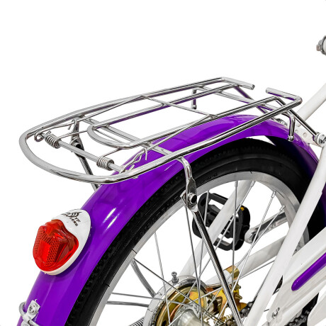 Bicicleta Plegable Paseo Rod 20 Dama Niña Accesorios Violeta