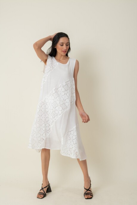 VESTIDO FLOR BLANCA VESTIDO FLOR BLANCA