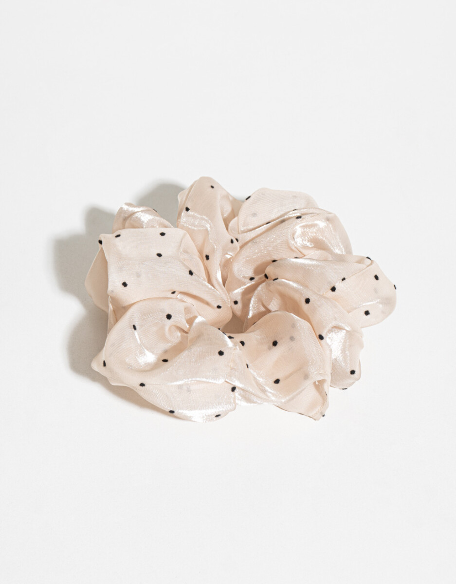 Scrunchie Con Lunares 